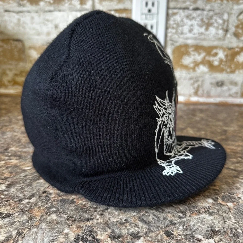 Bakugan Brimmed Beanie Kids OSFM Black Good Battle Brawlers Embroidered Hat